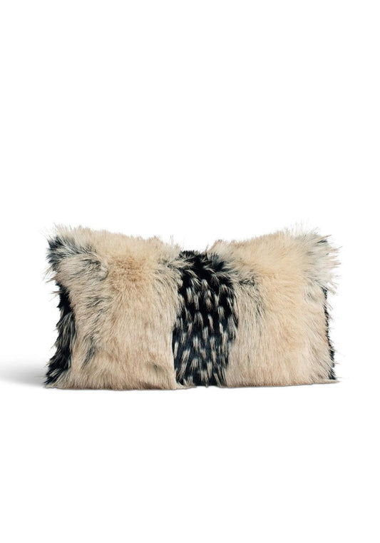 Limited Edition Ivory Fox Faux Fur Pillows