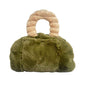 faux_fur_moss_colored_purse_pillow_and_throw