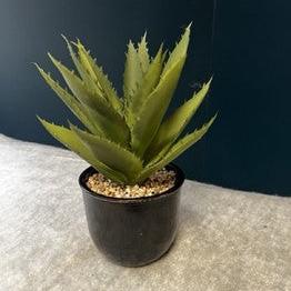 faux plant in vase