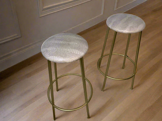 faux snake skin bar stools