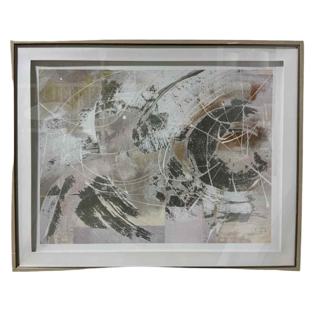 framed abstract wall art print