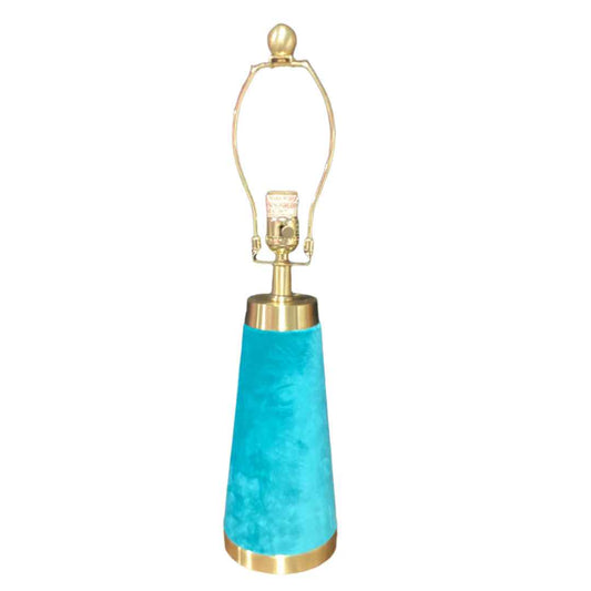 gold and blue table lamp pic