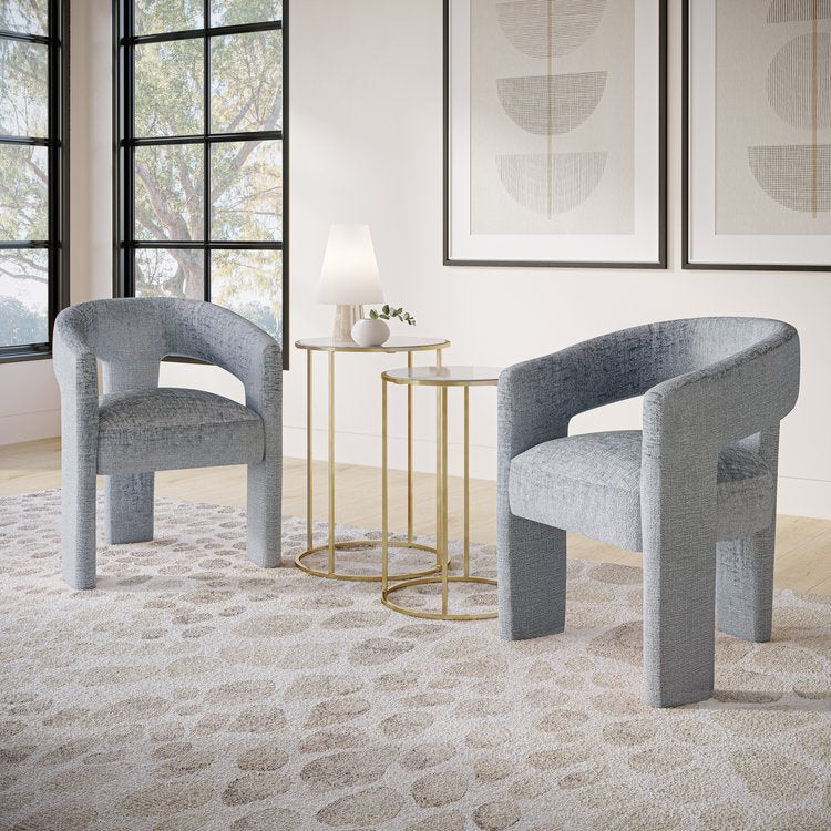 gwen stool modern with polyester upholstering