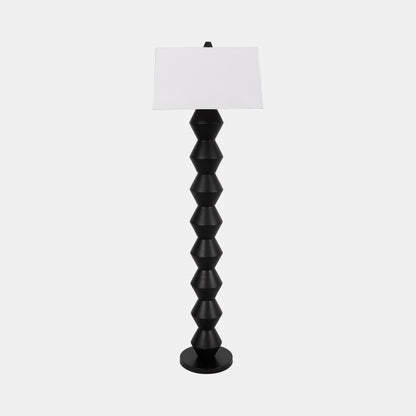 69" STACKED TOTEM LAMP, BLACK