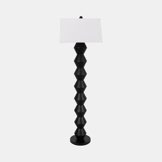 69" STACKED TOTEM LAMP, BLACK