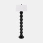 69" STACKED TOTEM LAMP, BLACK