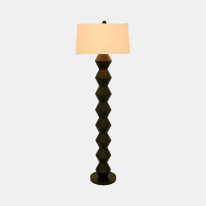 69" STACKED TOTEM LAMP, BLACK