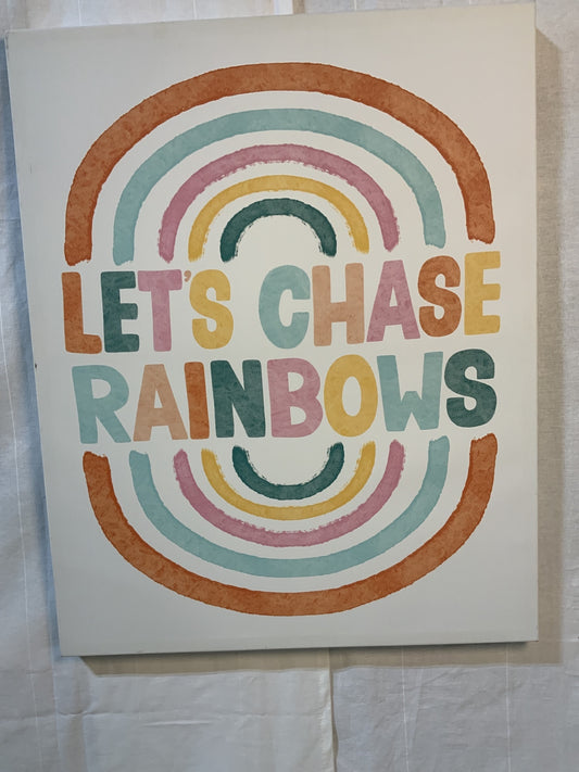 Let’s Chase Rainbows Wall Art - Open Box