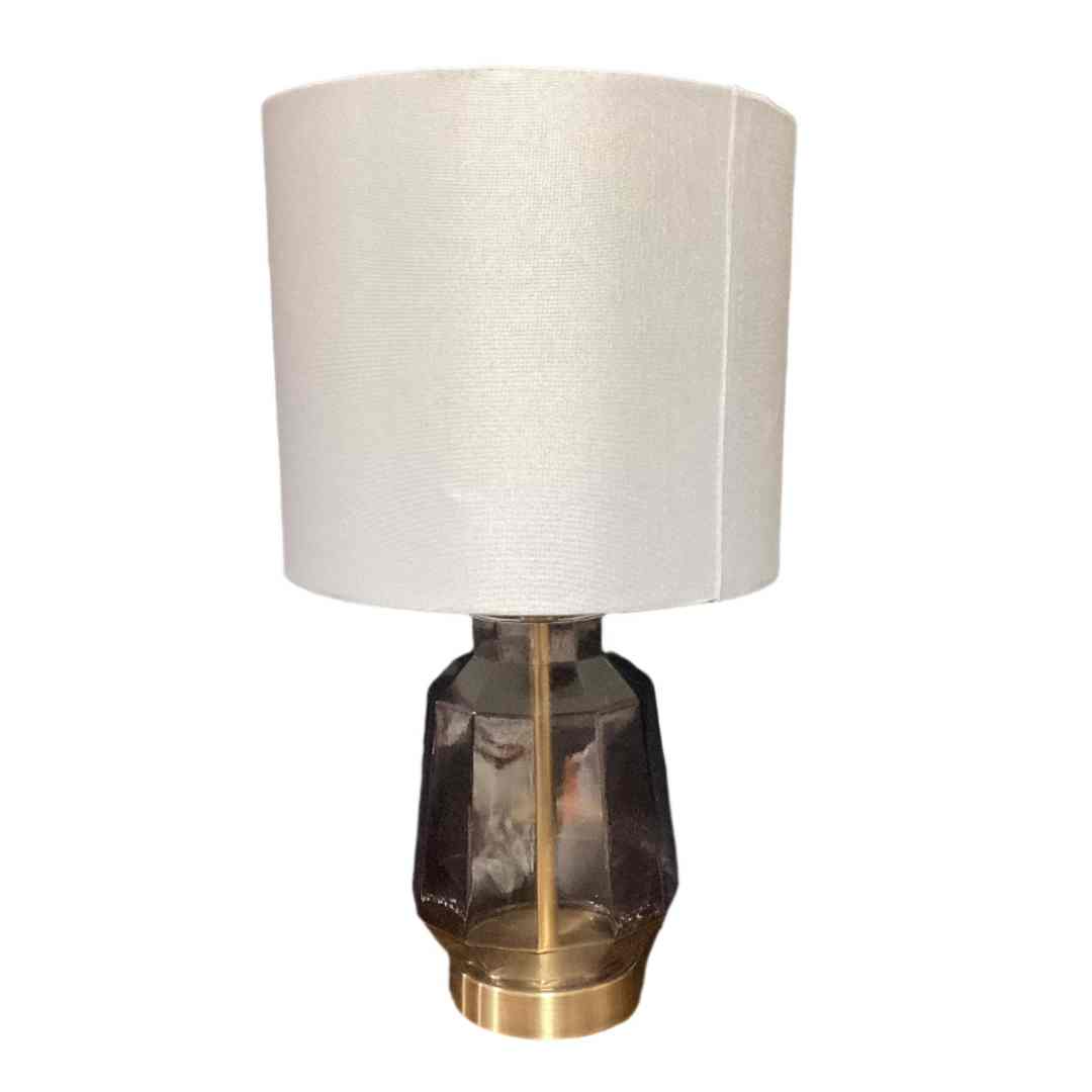 20” glass table lamp- Open Box