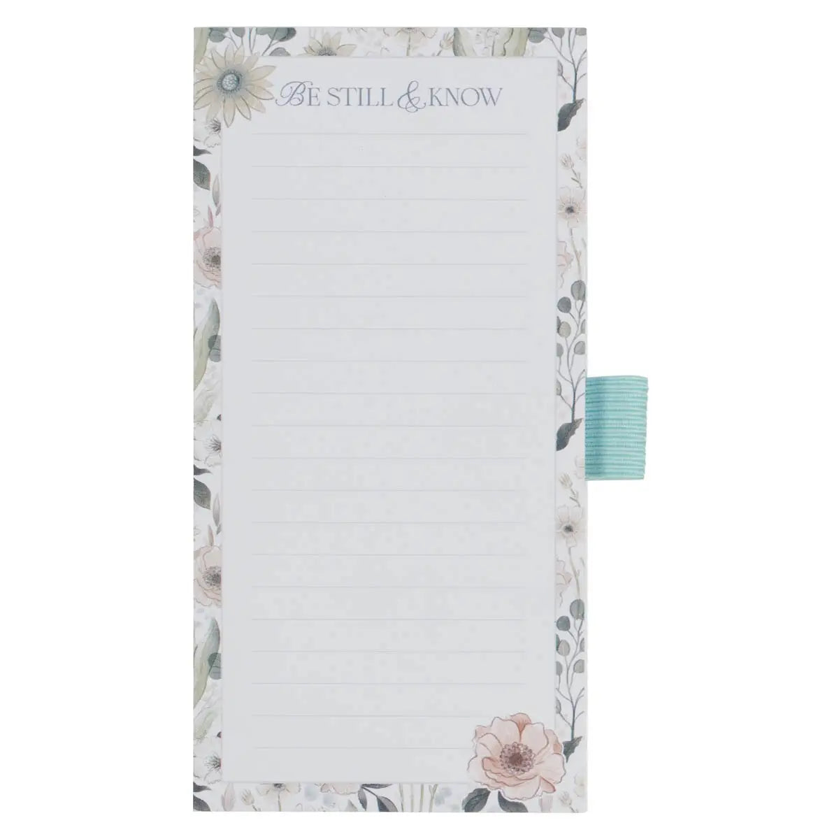 Teal Meadow Magnetic Notepad and Pen Gift Set