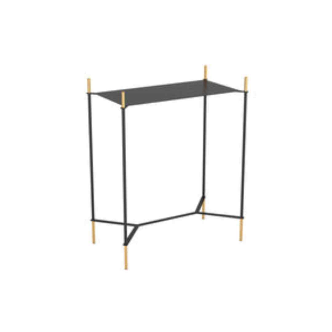 Austin Side Table Black & Gold