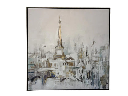 28”x28” Paris Cityscape