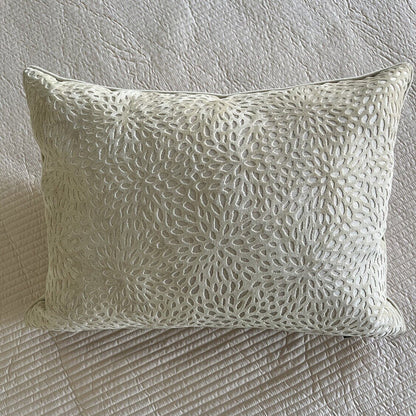 patterened velvet decorative pillow