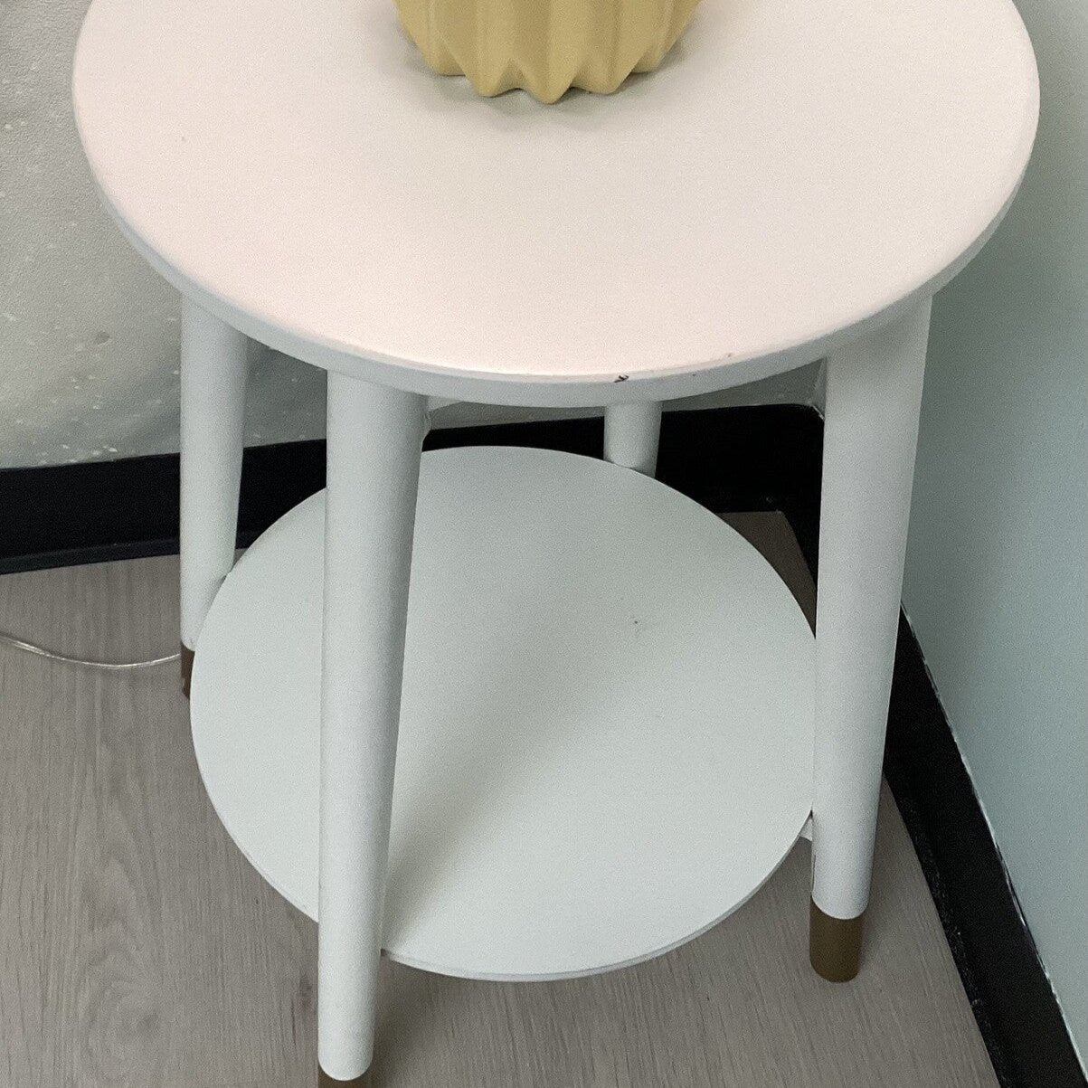 pedestal side tables