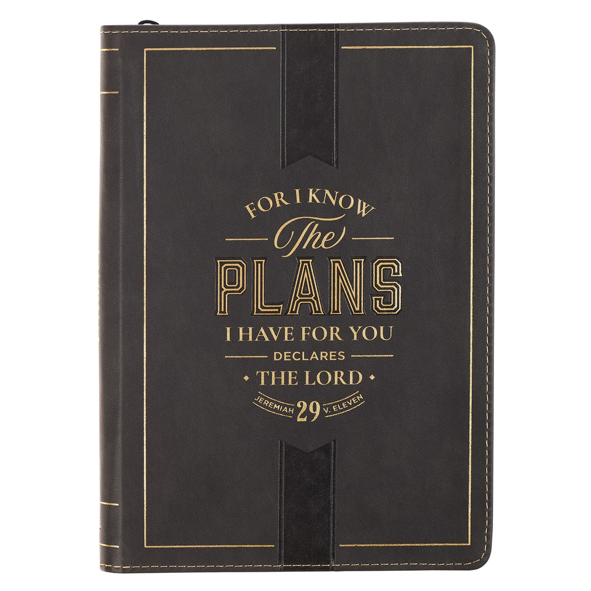 Journal Classic Zip Black I Know the Plans Jer. 29:11