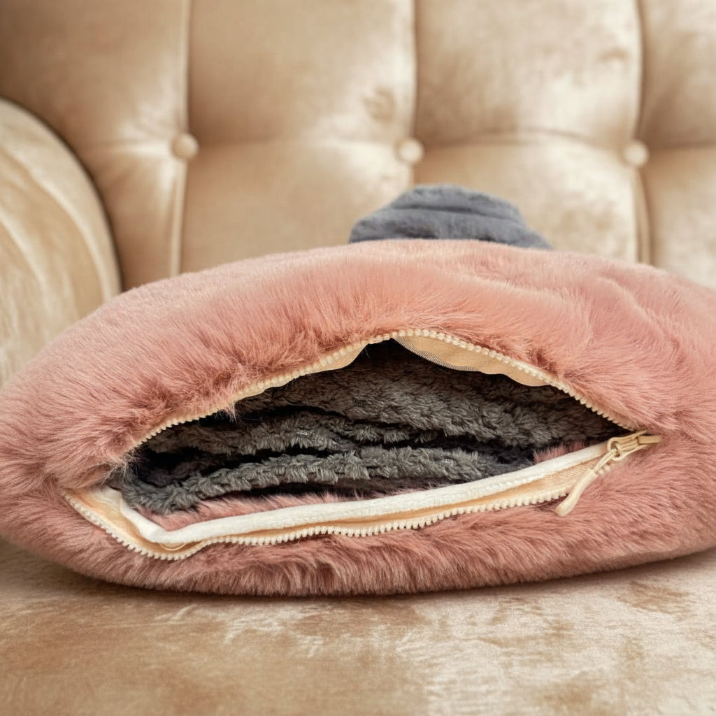 purlow interior with blanket