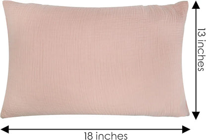 Plush Pink Decor Pillows-SET OF 2