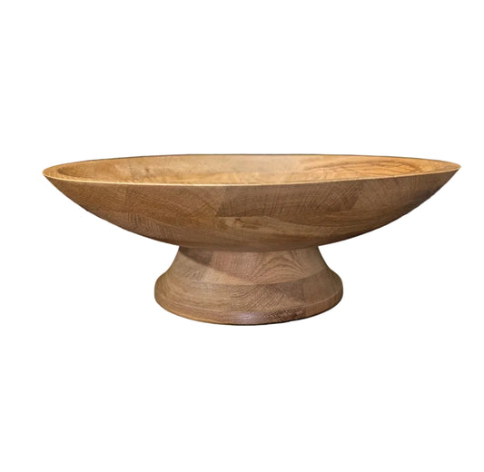 Wooden Pedestal Bowl