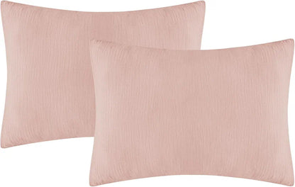 Plush Pink Decor Pillows-SET OF 2