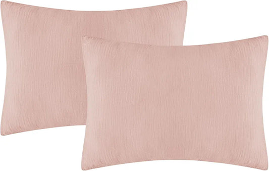 Plush Pink Decor Pillows-SET OF 2