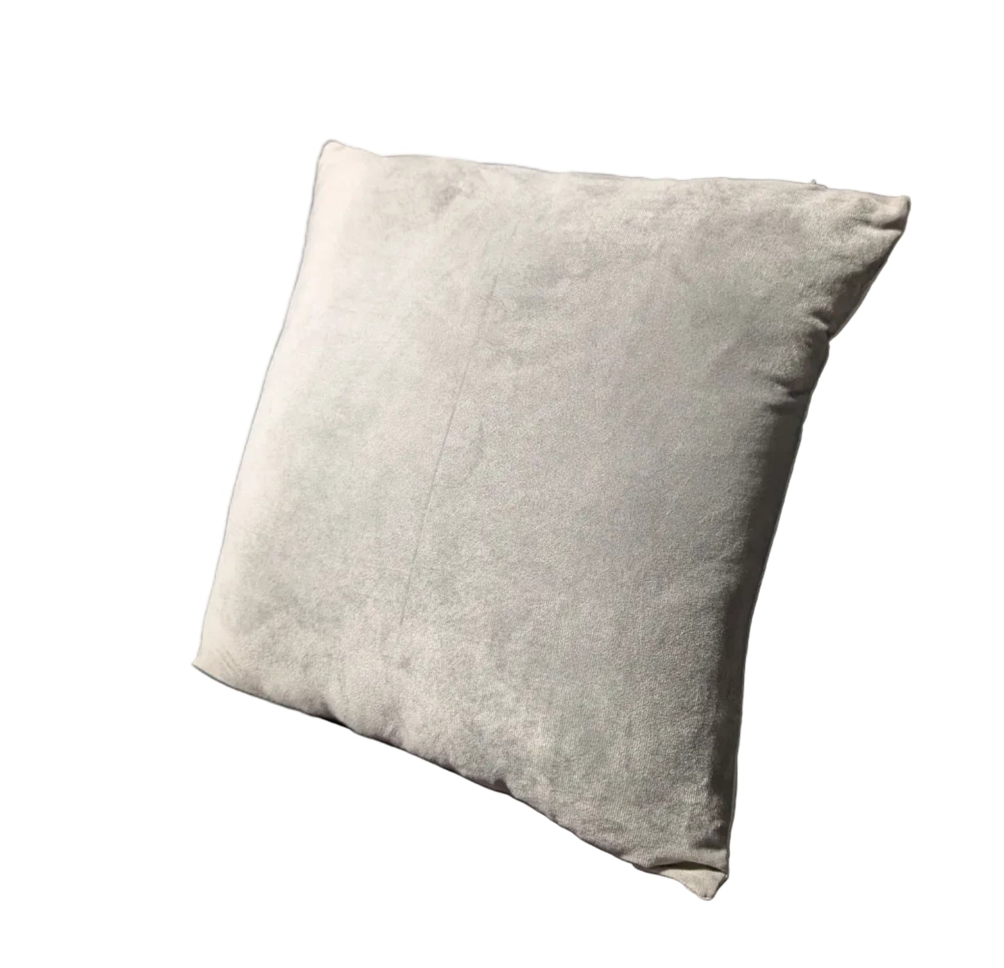 Light Gray Suede Pillow Set of 2 *OPEN BOX