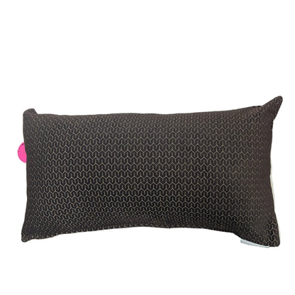 Velvety Brown Lumbar Pillow-OPEN BOX