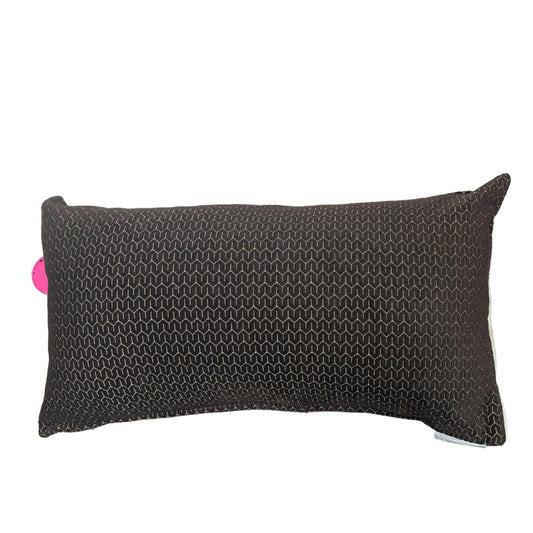 Velvety Brown Lumbar Pillow-OPEN BOX