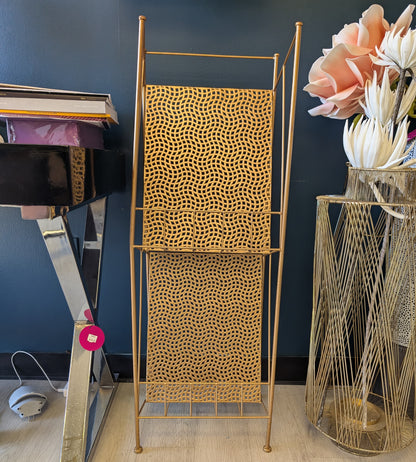 Gold Magazine Rack