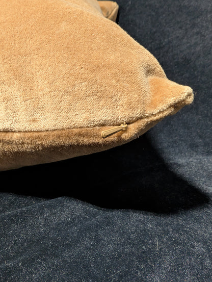 Plush Gold Velvet Throw Pillow *OPEN BOX