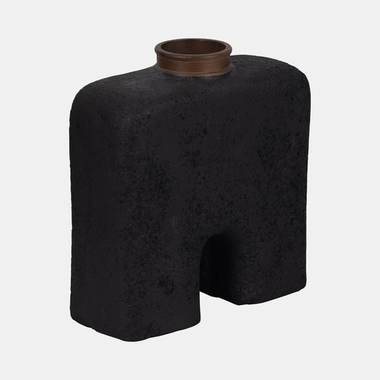 Abstract Vase, Black