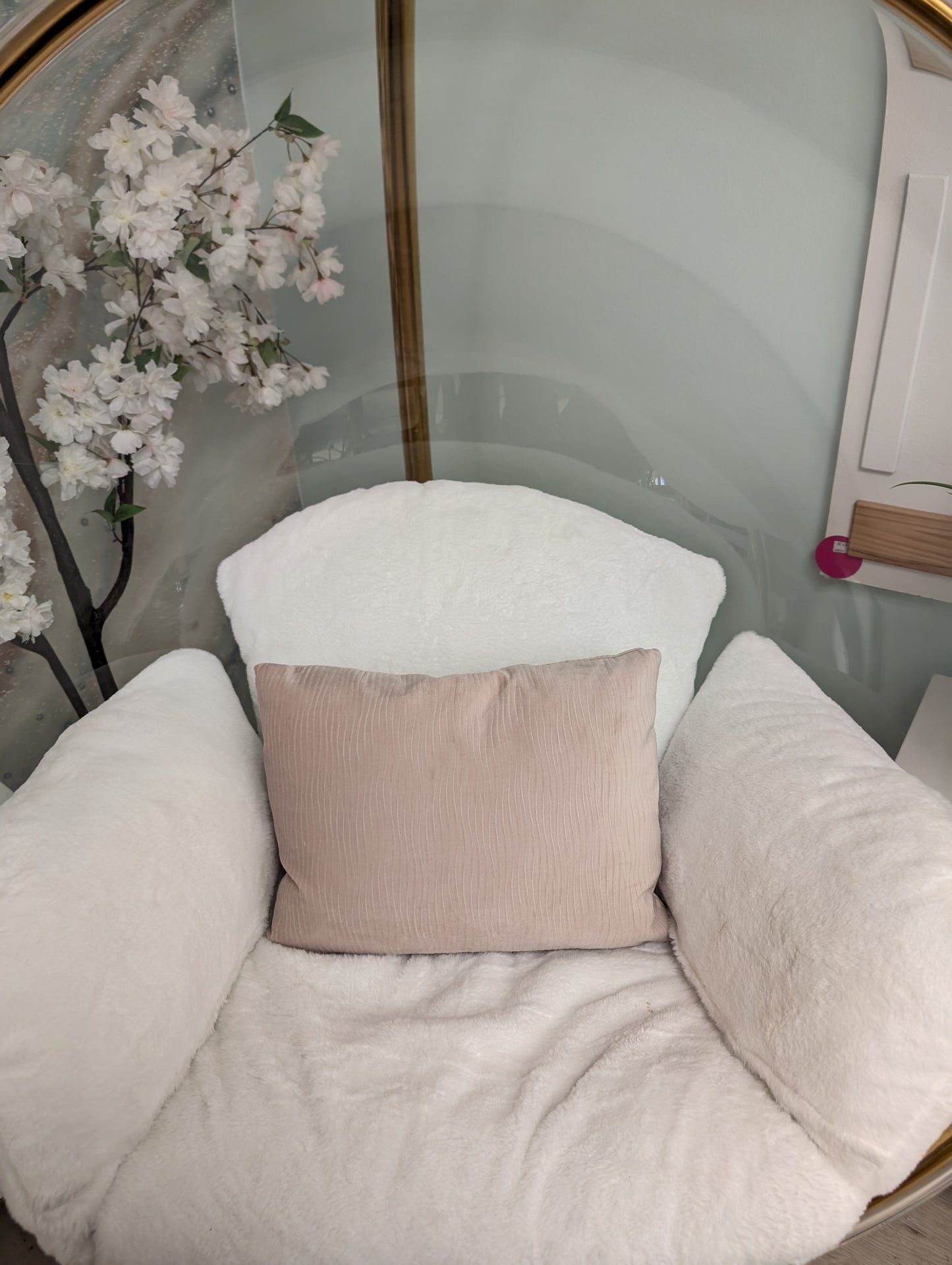 Plush Pink Decor Pillows-SET OF 2