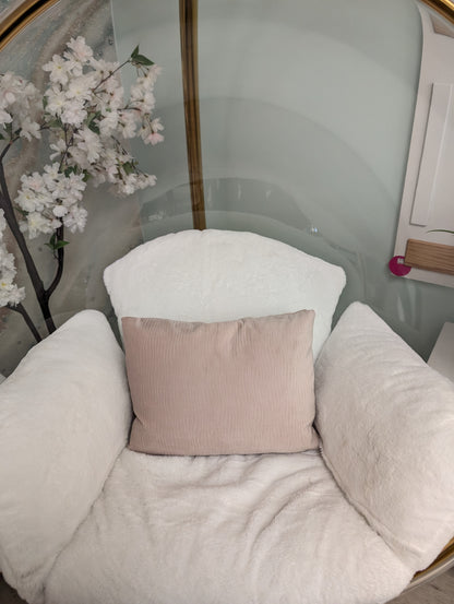 Plush Pink Decor Pillows-SET OF 2