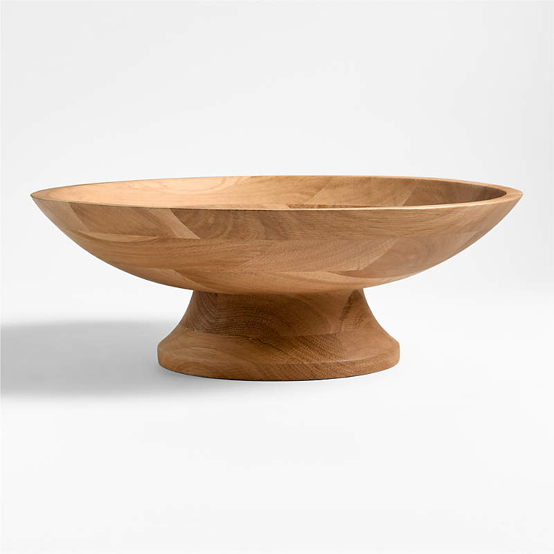Wooden Pedestal Bowl