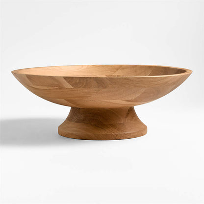 Wooden Pedestal Bowl