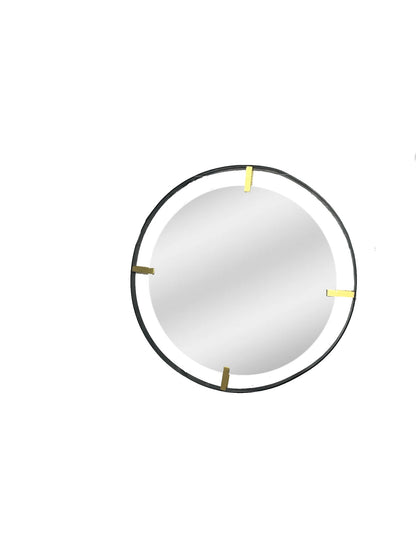 Round metal framed mirror *OPEN BOX*