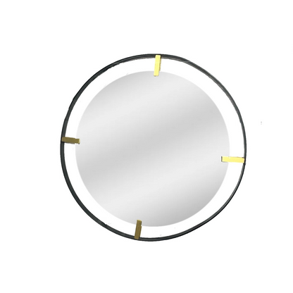Round metal framed mirror *OPEN BOX*