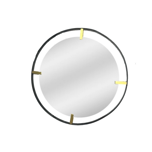 Round metal framed mirror *OPEN BOX*