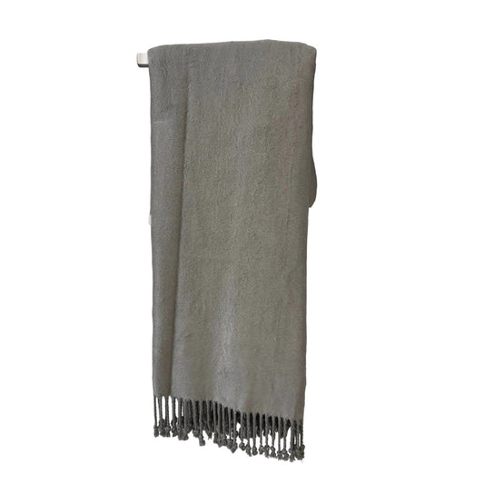 Sage Bamboo Tassel Throw