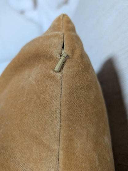 Suede Burnt Orange Pillows -OPEN BOX