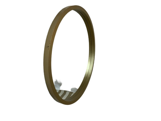 29.5”  round gold painted framed mirror - Open Box