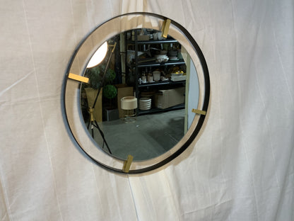 Round metal framed mirror - Open Box