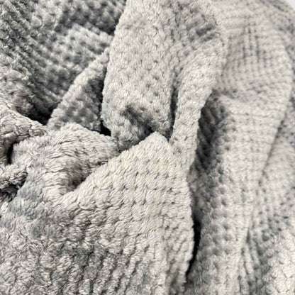 soft chenille gray throw blanket
