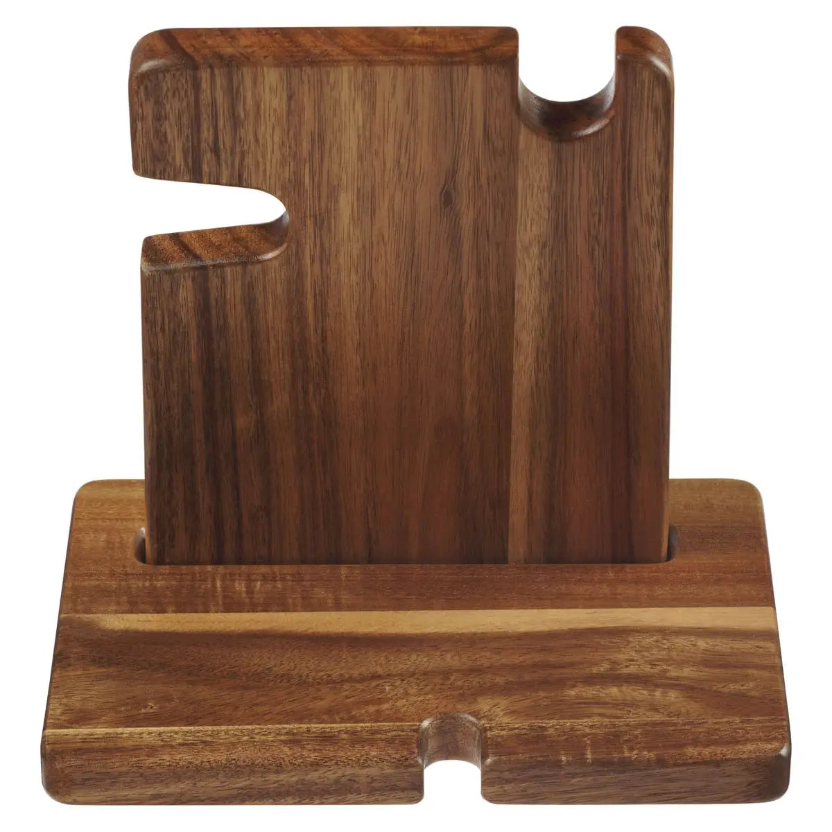 Strong & Courageous Acacia Wood Accessory Organizer