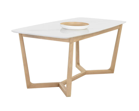 Modern Marble Dining Table - 70.5"