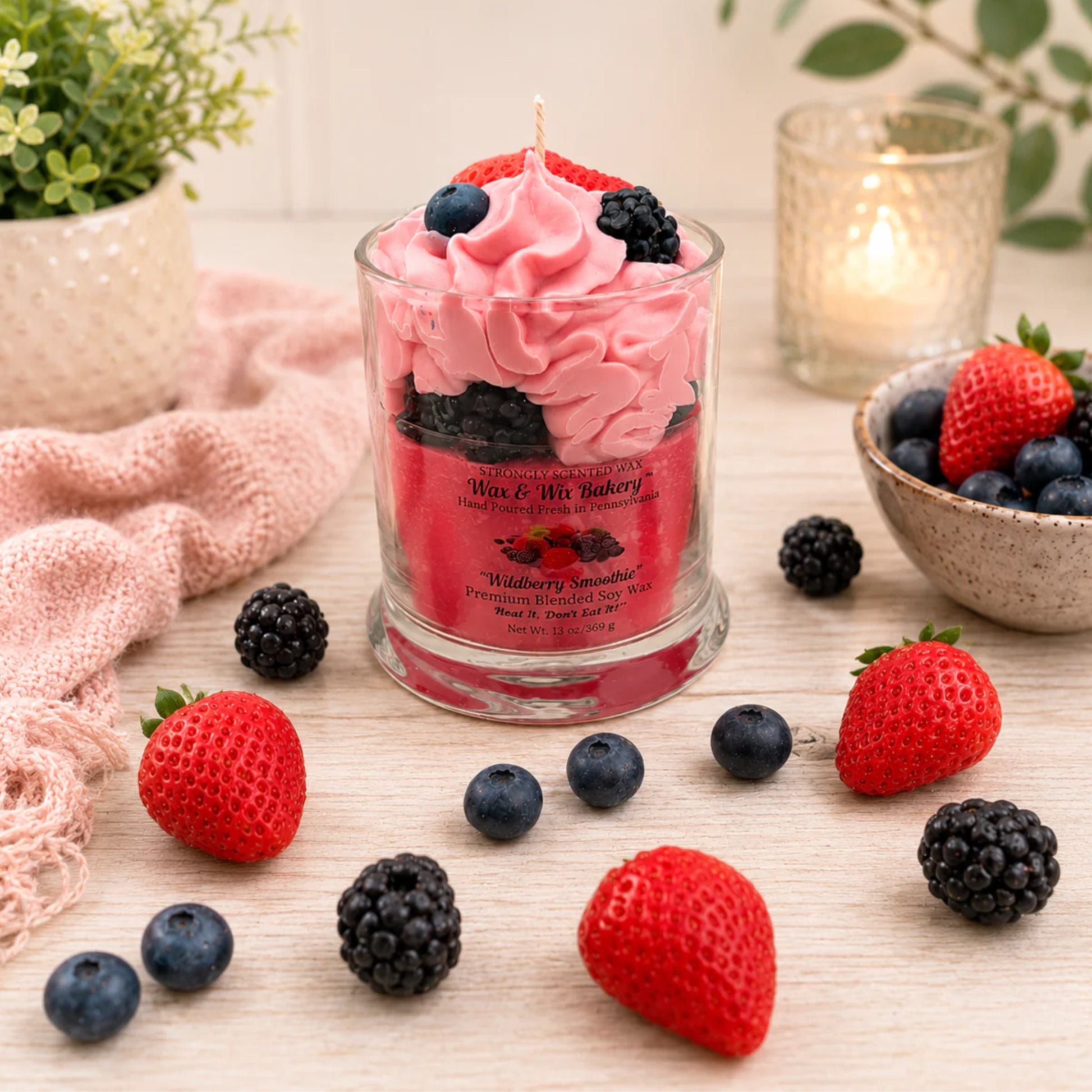 wildberry smoothie candle