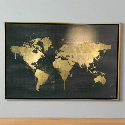 world map oliver gal pop art